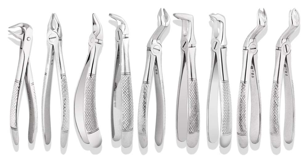 Complete Set of Pediatric Apical Retention Forceps