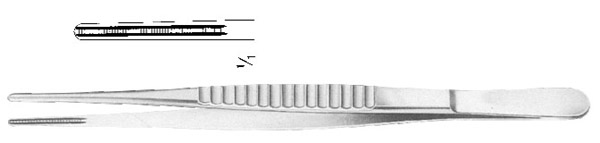 DE BAKEY Atrauma Tissue Forceps 160mm (6.1/4