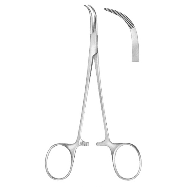 MIXTERHemostats Forceps  CURVED ON FLAT 131mm (5.1