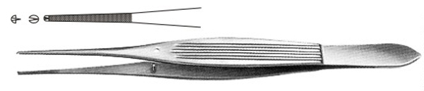 SILCOCK Toothed Dissecting Forceps 1x2 teeth 100mm