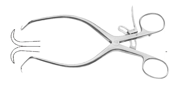 GELPI Self Retaining Retractors VULVA 165mm (6.1/2